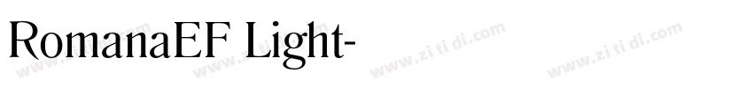 RomanaEF Light字体转换